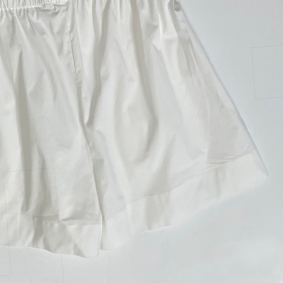 NWT!! WEWOREWHAT Tie Waist Shorts White Poplin Pockets Elastic Waist Large - Picture 9 of 16